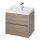 Cersanit S924-008 - Armario de baño suspendido con lavabo BARBARA 53,3x59,4 cm roble